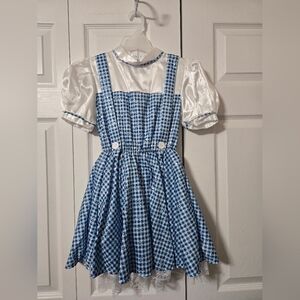 Wizard Of Oz Dorothy Dress Costume Blue & White Checkered Dress, Medium, NWOT